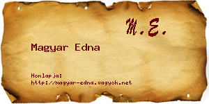 Magyar Edna névjegykártya